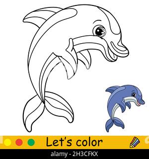 How to Draw a Dolphin - Easy Drawing Art