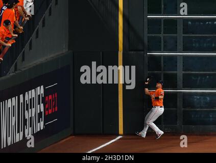 May 7 2022: Houston designated hitter Michael Brantley (23) scores