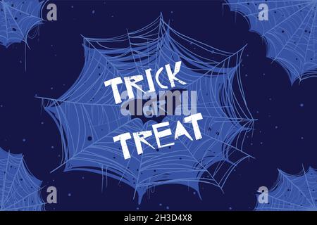 halloween cobweb background design vector illustration Stock Vector