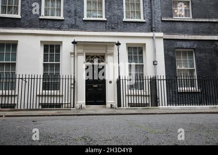 London, UK. 27th Oct, 2021. Number 11 Downing Street. Budget Day, Downing Street, Westminster, London, October 27, 2021. Credit: Paul Marriott/Alamy Live News Stock Photo