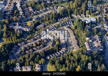 Residential Homes in Maple Ridge City in Greater Vancouver, BC Stock Photo