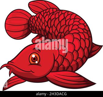 Opened Chinese red envelope with banknote and fish drawing as symbol of  abundance and good luck, isolated over white background Stock Vector Image  & Art - Alamy