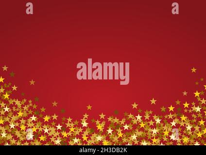 Gold stars on white background, vector illustration with copy space.  Celebration or Christmas background Stock Vector Image & Art - Alamy