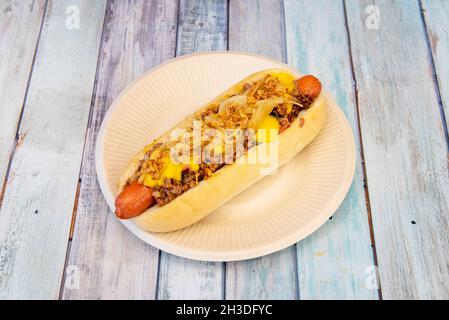 Sandwich with sausage, cucumber, melted cheese and lettuce Stock Photo ...