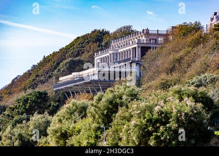 Folkestone’s Leas Cliff Hall seaward view Stock Photo