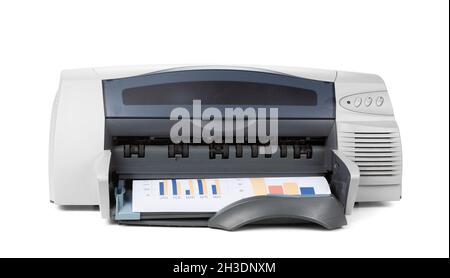 Laser home printer isolated on white background Stock Photo