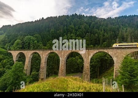 Ravenna Bridge railway viaduct in the Black Forest in Germany Stock