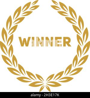 Golden laurel branch part of winner wreath Stock Vector Image & Art - Alamy