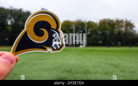 Green Bay, United States. 16th Jan, 2021. Green Bay Packers fan wearing a  Cheese Head cheers on his team as they defeat the Los Angeles Rams 32-18  during the Divisional Playoff at