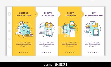 Physiotherapist consultancy onboarding vector template Stock Vector