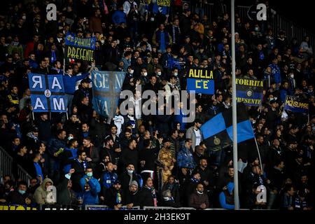 Empoli, Italy. 27th Oct, 2021. Fans of Inter during Empoli FC vs Inter - FC Internazionale, Italian soccer Serie A match in Empoli, Italy, October 27 2021 Credit: Independent Photo Agency/Alamy Live News Stock Photo