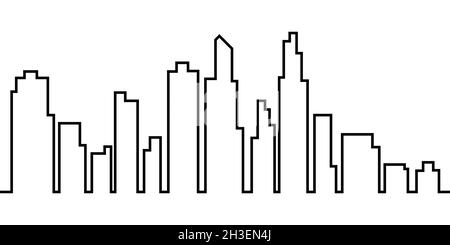 City line background simple design Stock Vector