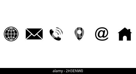 Web icon set. Different internet website icons Stock Vector