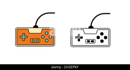 Console play game icon simple design Stock Vector