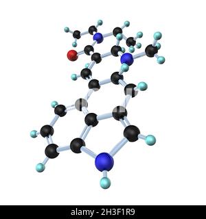 Molecule LSD 3D Stock Photo