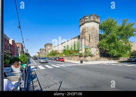 2027 Fairmount Avenue, Eastern State Penitentiary. Now a 'preserved ruin' and museum, the Philadelphia landmark was once thought a model prison. Stock Photo