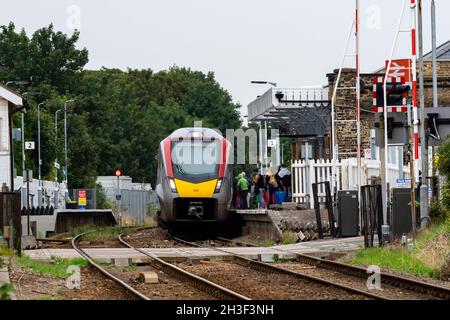 Saxmundham railway station Suffolk England Stock Photo