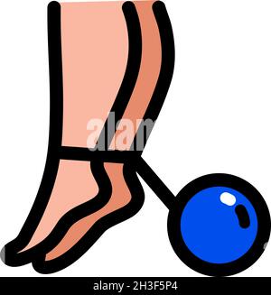 Compression stockings color icon, medical and equipment, medicine socks sign, vector graphics isolated illustration in simple style Stock Vector