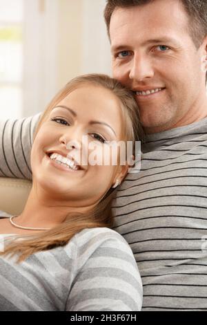 Portrait of happy couple Stock Photo