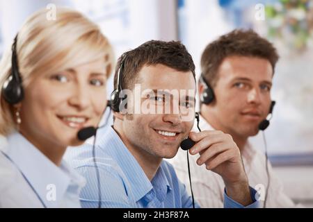 Customer service operators Stock Photo