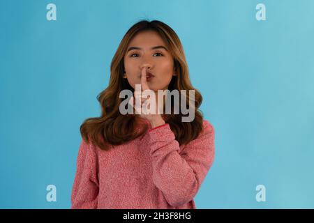 Young beautiful asian girl posing quiet Stock Photo