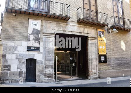 Zaragoza, Spain - 23 Oct, 2021: the Goya Museum (Museo Goya), Zaragoza, Aragon, Spain Stock Photo