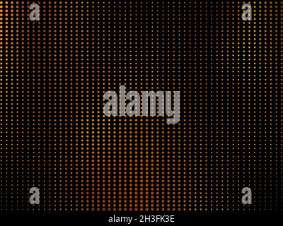 Golden halftone background. Black gold wallpaper, modern graphic backdrop. Dots pattern elements, shine dotted lines recent vector texture Stock Vector