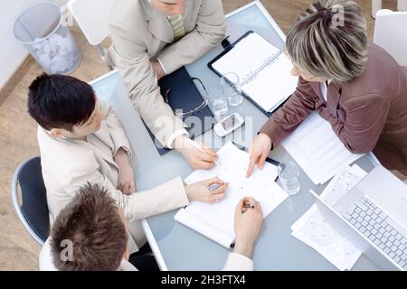 Businesspeople on meeting Stock Photo