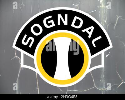 Coat of arms FC Sogndal Sogndal football club from Norway Stock Photo Alamy
