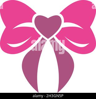 Bowties icon logo flat design template vector Stock Vector