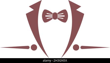 Bowties icon logo flat design template vector Stock Vector