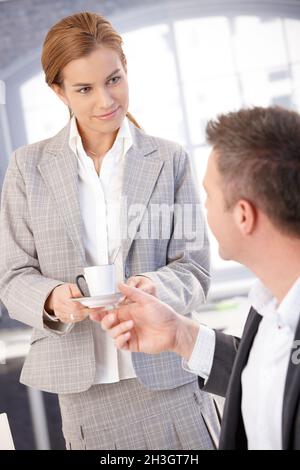 beautiful young secretary and his boss in the office Stock Photo - Alamy