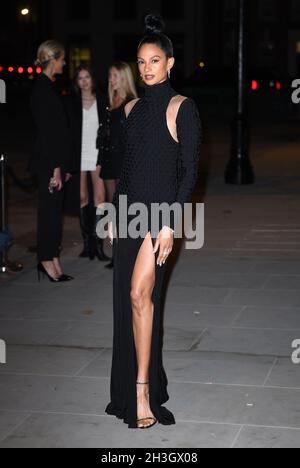 London, UK. 28th Oct, 2021. October 28th, 2021. London, UK. Alesha Dixon arriving at the British Vogue X Self-Portrait party at the MAINE Mayfair. Credit: Doug Peters/Alamy Live News Stock Photo