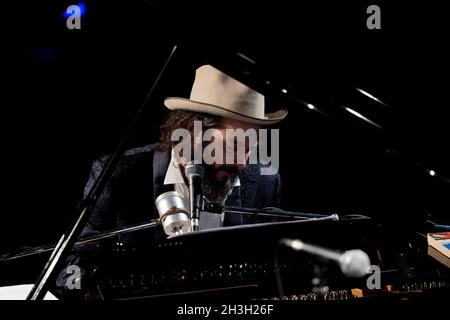 Milan Italy 28 October 2021 Vinicio Capossela - jazz and blues music venue for JazzMi Jazz Milan - live Blue Note Milano © Andrea Ripamonti / Alamy Stock Photo