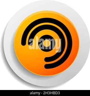 Cordless / Wireless connection, Wifi signal symbol, icon for telecom, telecommunication themes - stock vector illustration, clip-art graphics Stock Vector