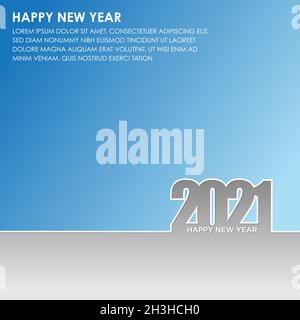 2021 Happy New Year logo text design. 2021 number design template. Collection of 2021 Happy New Year symbols. Vector illustration EPS.8 EPS.10 Stock Vector