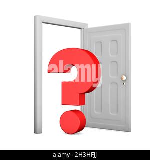 Door Question Stock Photo