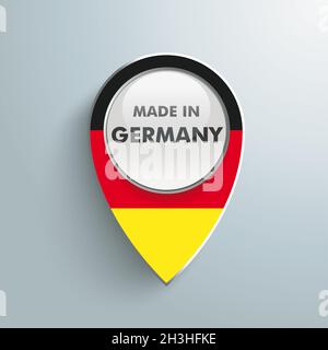 Location Marker made in Germany Stock Photo