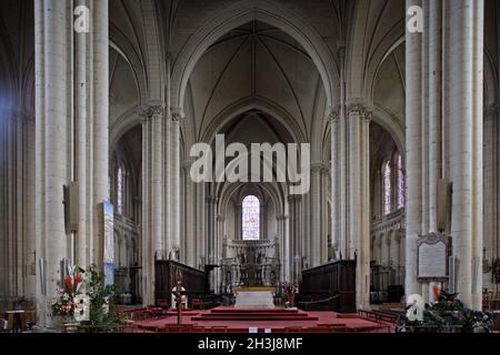 FRANCE, VIENNE (86) POITIERS, SAINT-PIERRE CATHEDRAL Stock Photo