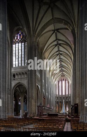 FRANCE,CENTRE REGION,LOIRET DEPARTMENT (45),ORLEANS ,ST. CROSS CATHEDRAL Stock Photo