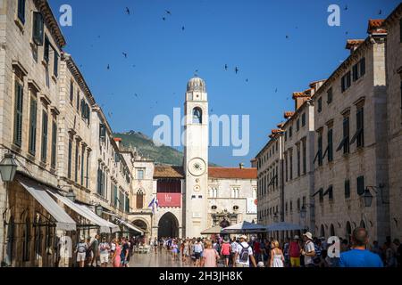 Street view of Dubrovnik, Croatia Stock Photo