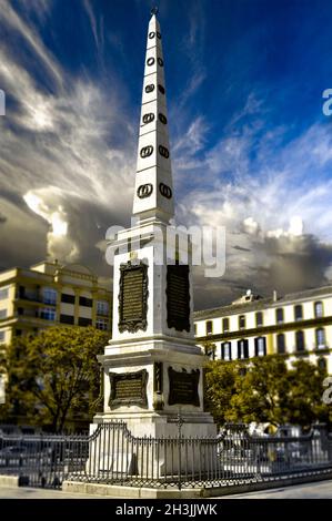 Merced Square (Plaza de la Merced) in Malaga, Spain Stock Photo