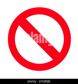 vector stop sign icon. stop sign, red warning - isolated on white background Stock Photo