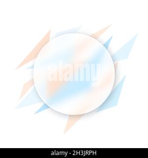 Vector background in glass morphism style . Editable illustration Stock Vector