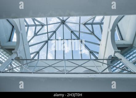 Roof skylight window in sunny day Stock Photo