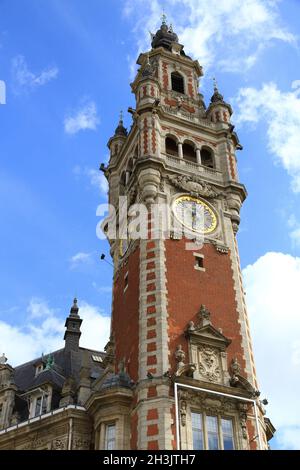 FRANCE. NORD (59) LILLE. THEATER SQUARE; CHAMBER OF COMMERCE Stock Photo