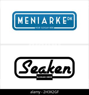 Wordmark logo design Stock Vector