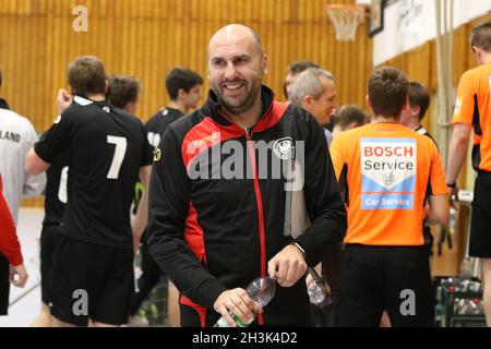 Handball LS Men U20: Germany vs. Belgium - 03.11.2017 in Steinbach Stock Photo