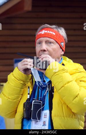 FIS World Cup Ski Jumping 17-18, Neustadt, Team competition Stock Photo