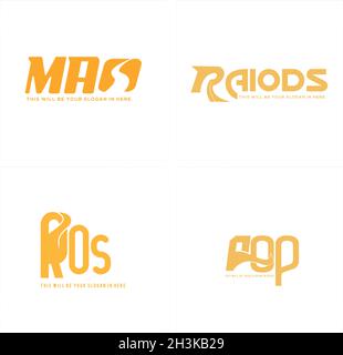 Wordmark logo design combination icon street Stock Vector